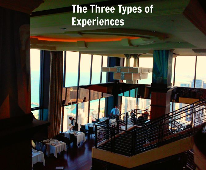 The Three Types of Experiences